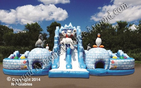 Polar Extreme Obstacle Course Rental - Winter Themed Inflatables in Arizona